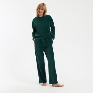 LA REDOUTE COLLECTIONS - Pyjama - Groen - Geribd Fluweel - Katoen