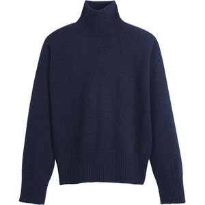 LA REDOUTE COLLECTIONS - Gebreide Trui - Marineblauw - Wol en Kasjmier