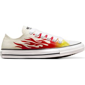Sneakers Chuck Taylor All Star Ox Flame Check CONVERSE. Canvas materiaal. Maten 36. Wit kleur