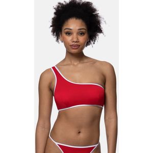 Asymmetrisch bikini-BH Bandol DORINA.  materiaal. Maten M. Rood kleur