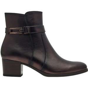 Leren bottines met hak TAMARIS. Leer materiaal. Maten 38. Kastanje kleur