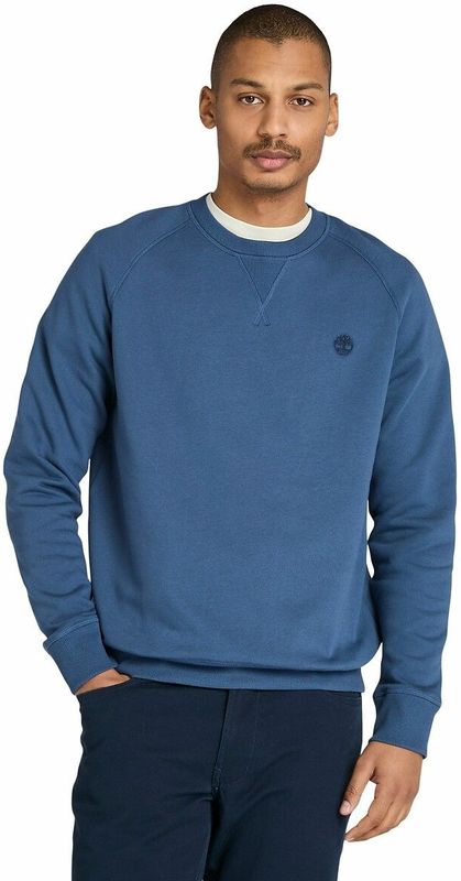 Timberland - Exeter River - Sweatshirt - Marineblauw - Geborsteld Katoen