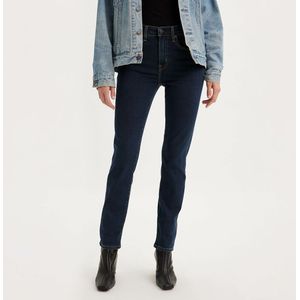 Jeans 724 High Rise Straight LEVI'S. Denim materiaal. Maten Maat 30 (US) - Lengte 28. Blauw kleur