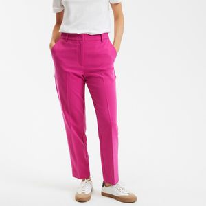 LA REDOUTE COLLECTIONS - Strakke Broek - Fuchsia - Polyester - Slim Fit
