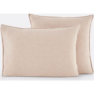 La Redoute Interieurs - Clara - Kussensloop - Mêlee Camel - Katoen Flanel