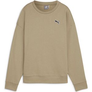 Sweater Better Essentials Crew in molton PUMA. Katoen materiaal. Maten L. Beige kleur