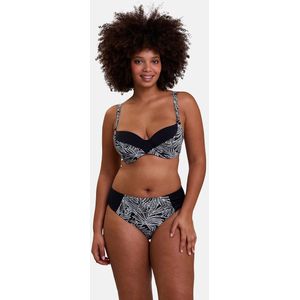SANS COMPLEXE - Bikinislip - Grijs - Gerecycled Polyamide - Bloemenprint