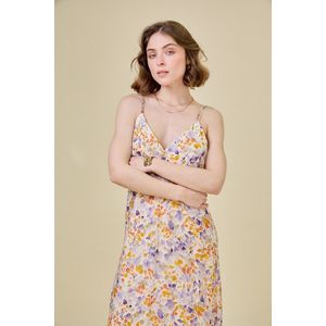 SEE U SOON - Halflange Jurk - Violet - Viscose Materiaal