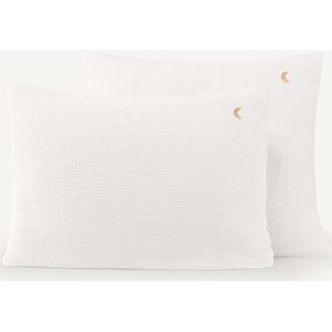 Cuddly - Kussensloop - Wit - Biologisch Katoen - Zacht en Comfortabel