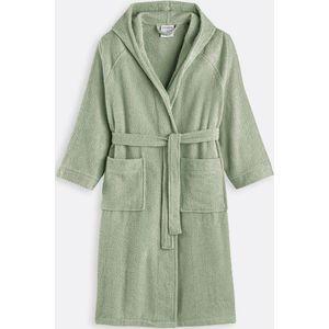Scenario - Kamerjas met Kap - Badjas - Theegroen - 100% Katoen - Badstof 350 g/m²