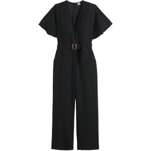 LA REDOUTE COLLECTIONS - Wikkel Jumpsuit - Zwart - Polyester