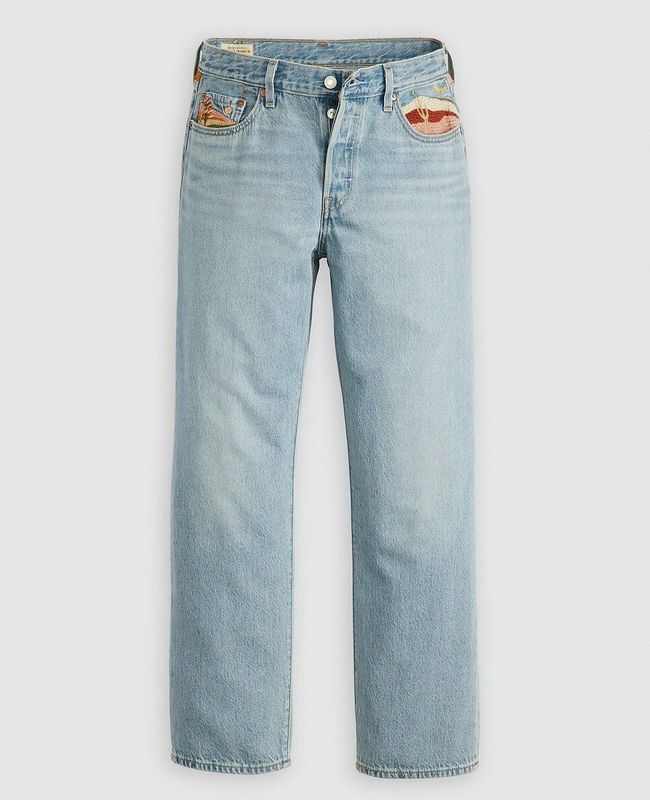 501® - Baggy Broeken - Blauw - 79% Katoen 21% Lyocell