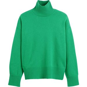 LA REDOUTE COLLECTIONS - Gebreide Trui - Groen - Wol/Kasjmier