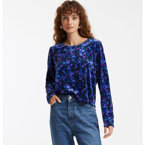 LA REDOUTE COLLECTIONS - Blouse - Roze/Blauw - Polyester - Bloemenprint