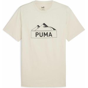 T-shirt met korte mouwen met groot logo PUMA. Katoen materiaal. Maten L. Beige kleur