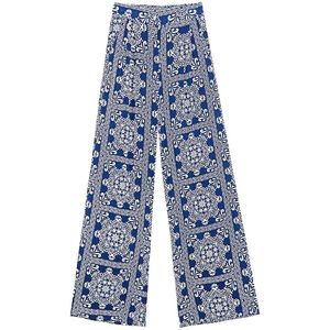 LA PETITE ÉTOILE - POZO - Brede Broek - Blauw - Viscose Materiaal