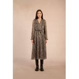 MOLLY BRACKEN - Wikkeljurk - Multicolor - Dierenprint - Lange Mouwen