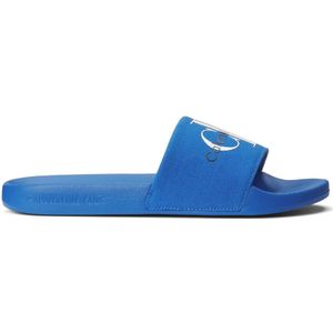 Slippers CALVIN KLEIN JEANS. Katoen materiaal. Maten 44. Blauw kleur