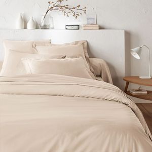 LA REDOUTE INTERIEURS - Scenario - Dekbedovertrek - Beige - 50% Katoen, 50% Polyester