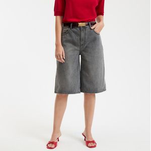 LA REDOUTE COLLECTIONS - Bermuda - Grijs - Katoen - 5-pocket