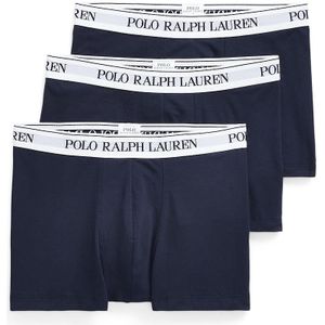 Set van 3 effen boxershorts POLO RALPH LAUREN. Katoen materiaal. Maten S. Blauw kleur