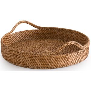 Vesperie - Rond Dienblad - Beige - Rotan