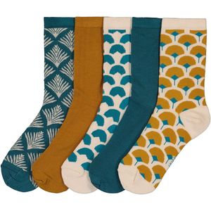 LA REDOUTE COLLECTIONS - Set van 5 Paar Kousen - Katoen - Maten 38/41