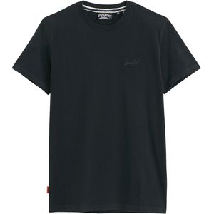 T-shirt met ronde hals en logo Essential SUPERDRY. Katoen materiaal. Maten M. Zwart kleur