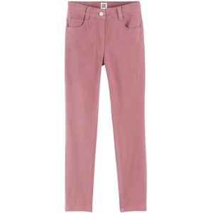 Slim broek LA REDOUTE COLLECTIONS. Katoen materiaal. Maten 14 jaar - 156 cm. Roze kleur