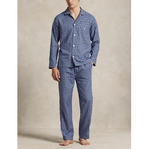 Katoenen pyjama met monogram POLO RALPH LAUREN. Katoen materiaal. Maten XL. Blauw kleur