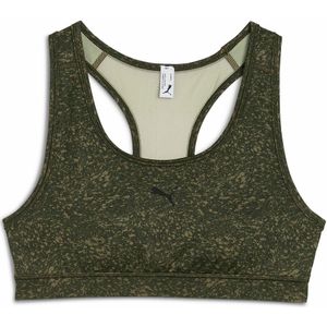 PUMA - 4KEEPS - Sportbustier - Groen - Polyester - Zonder Binnencups