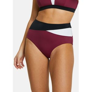 Hoge bikinislip Beyond The Beach SANS COMPLEXE.  materiaal. Maten 46/48 (FR) - 44/46 (EU). Rood kleur