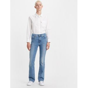 Jeans 725 Bootcut, hoge taille LEVI'S. Denim materiaal. Maten Maat 28 (US) - Lengte 34. Blauw kleur