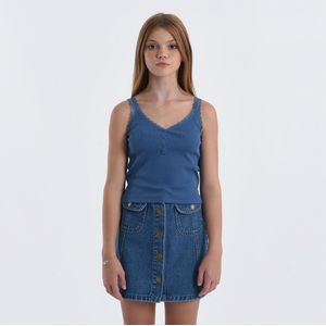 Tanktop MOLLY BRACKEN GIRL. Katoen materiaal. Maten 12 jaar - 150 cm. Blauw kleur