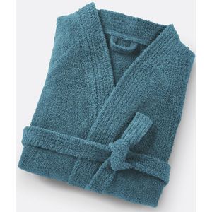 Haxel - Badjas - Pauwblauw - 100% Katoen - Kimono Model