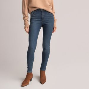 Skinny jeans, standaard taille LA REDOUTE COLLECTIONS. Denim materiaal. Maten 38 FR - 36 EU. Blauw kleur