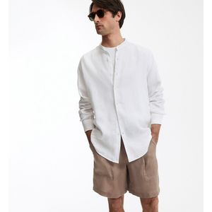 AURELE LA REDOUTE COLLECTIONS - Overhemd - Wit - Linnen - Maokraag