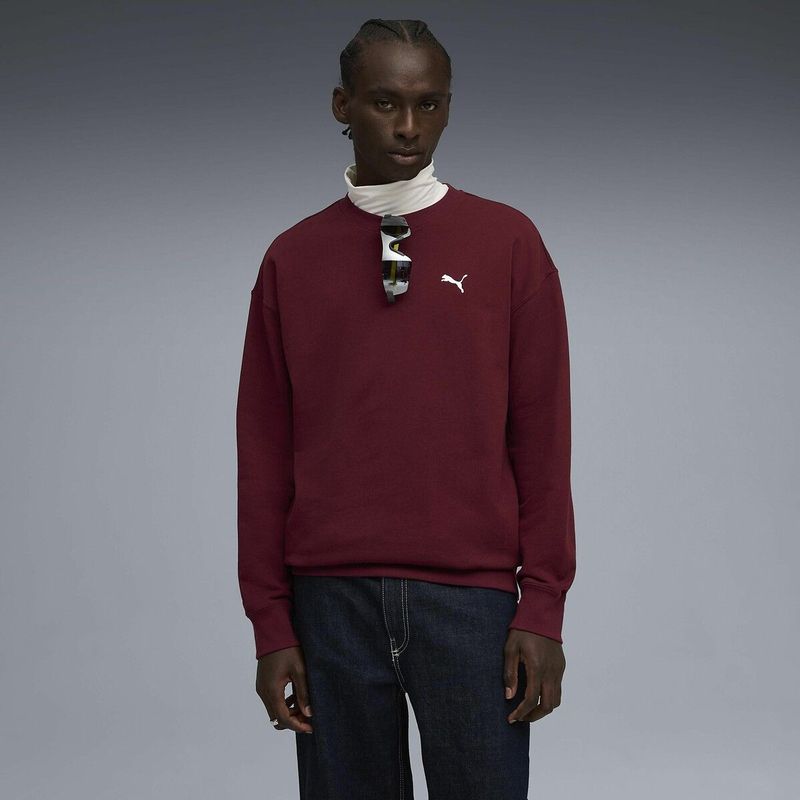 PUMA - Prime - Sweater - Bordeaux - Katoen