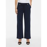 VILA - VICLUA - Broek - Donkerblauw - Loosefit - High Waist
