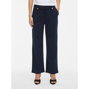 VILA - VICLUA - Broek - Donkerblauw - Loosefit - High Waist