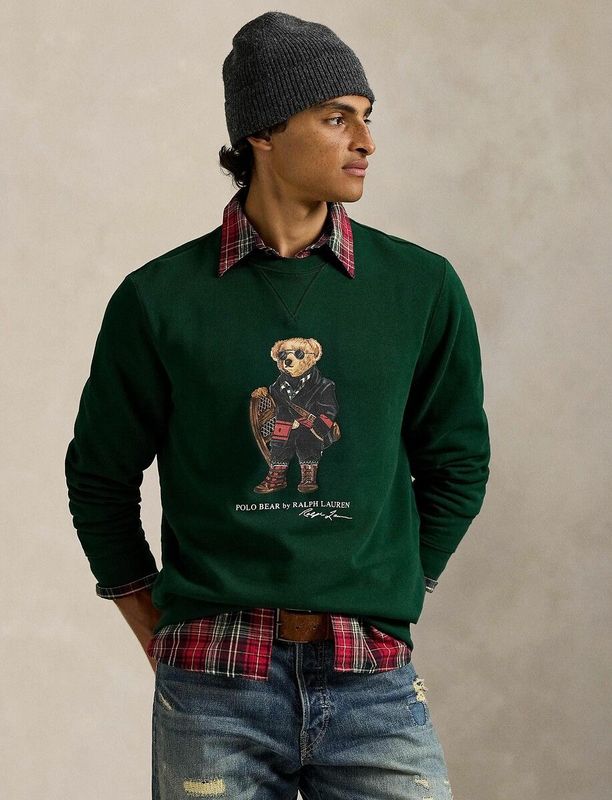 Ralph Lauren - Sweatshirt - Groen - Katoen - Ronde Hals - Lange Mouwen