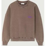 American Vintage - PLIZZY - Sweater - Kastanje - Lange Mouwen - Ronde Hals