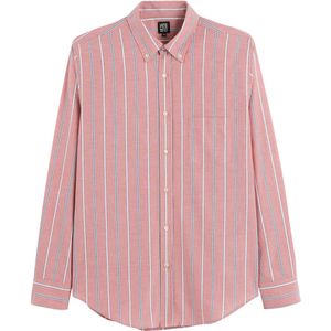 LA REDOUTE COLLECTIONS - Gestreept Hemd - Rood - Katoen