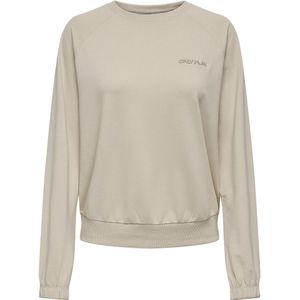 Sweater met ronde hals Frei ONLY PLAY. Polyester materiaal. Maten XS. Beige kleur