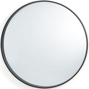 Ronde spiegel, zwart  Ø80 cm, Alaria