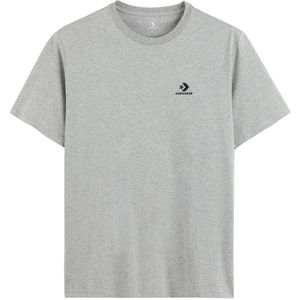 Converse - GO-TO EMBROIDERED STAR CHEVRON TEE - T-shirt - Vintage Grey Heather - Uniseks