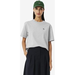 LACOSTE - T-shirt - Lichtgrijs - Katoen - Korte Mouwen