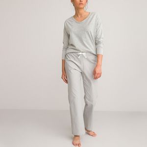 LA REDOUTE COLLECTIONS - Pyjama - Blauw - Katoen - Gestreept Grijs