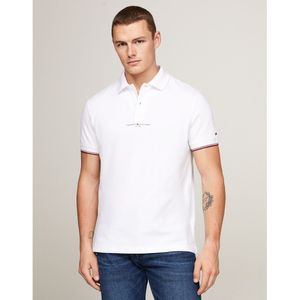 Tommy Hilfiger - Polo - Wit - Katoen - Korte Mouwen