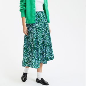 LA REDOUTE COLLECTIONS - A-Lijnrok - Groen/Blauw - Viscose
